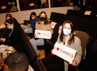 Emprendedoras en el acto de TIMMIS Palencia en el Teatro Principal