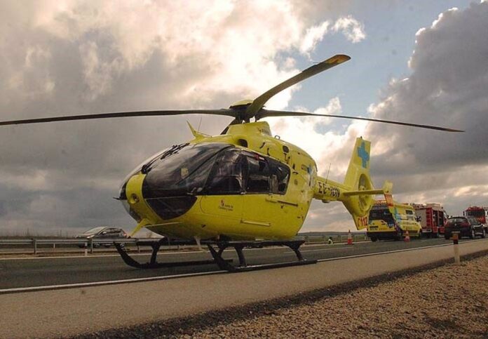 07-04-2019 Helicóptero medicalizado SOCIEDAD CASTILLA Y LEÓN ESPAÑA EUROPA ZAMORA JCYL