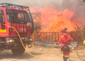 Incendio en Ávila UME