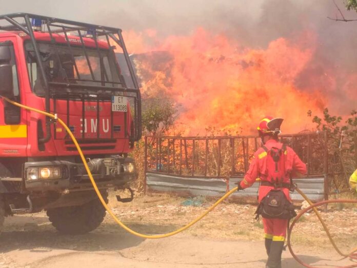 Incendio en Ávila UME