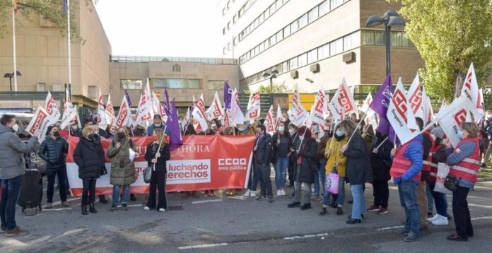 concentracion CCOO delegacion gobierno valladolid