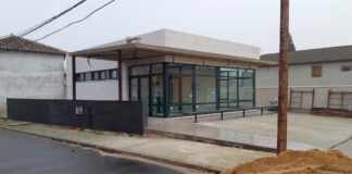 Estado actual de las obras del consultorio de Santervás de la Vega.