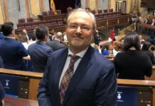 Enrique Rivero, en el Congreso de los Diputados.