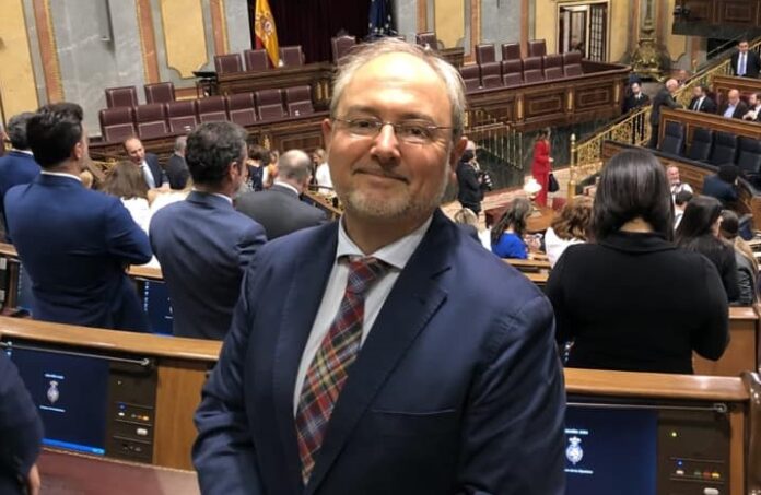 Enrique Rivero, en el Congreso de los Diputados.