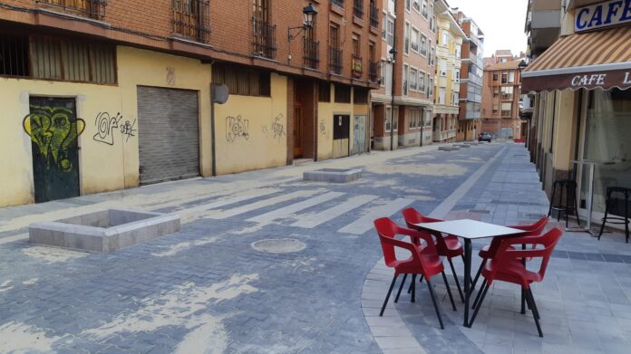 Obras en la calle Mayor Antigua.