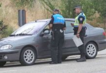 Policía local control agentes palencia