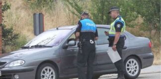 Policía local control agentes palencia