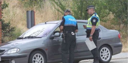 Policía local control agentes palencia