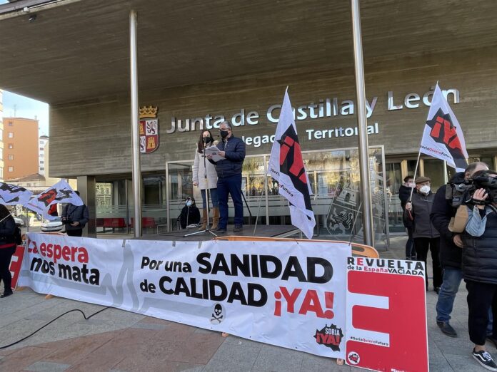 Imagen de una manifestación de la Revuelta de la España Vaciada