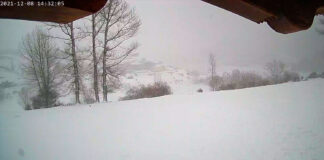 nieve en la montaña palentina imagen enviada por un lector de palencia en la red