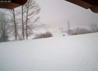 nieve en la montaña palentina imagen enviada por un lector de palencia en la red