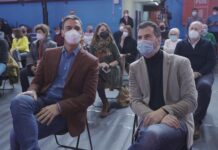 Pedro Sánchez y Luis Tudanca en Palencia - Foto de Carlos Mateo Europa Press