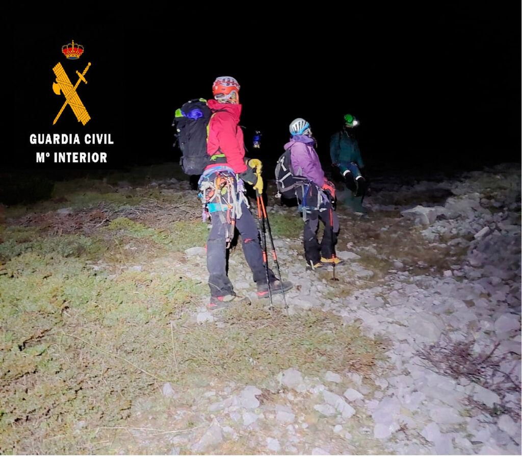 Rescate a montañeros en el Pico Espigüete Guardia Civil de Palencia enero 2022