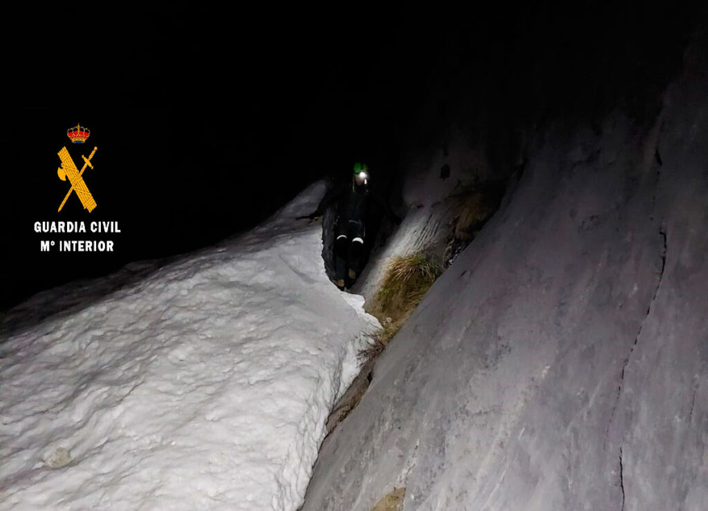 Rescate a montañeros en el Pico Espigüete Guardia Civil de Palencia enero 2022