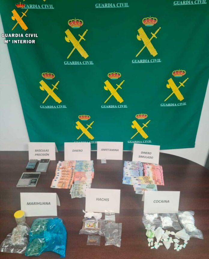 La Guardia Civil desactiva un punto de venta de droga en la provincia de Palencia