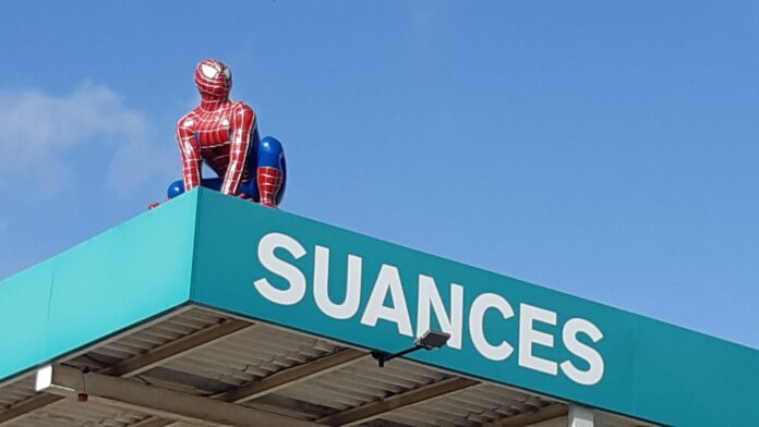 Spiderman, desde su atalaya en Palencia.