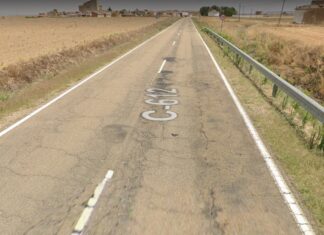 Imagen del estado de la CL-612 en las inmediaciones de Pedraza de Campos. Google Street View.
