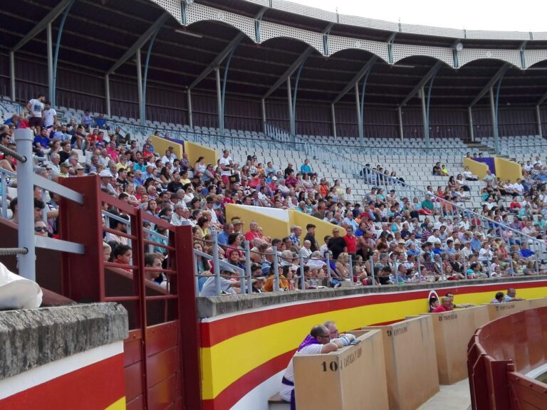 Plaza de Toros de Palencia durante la celebración de una novillada.