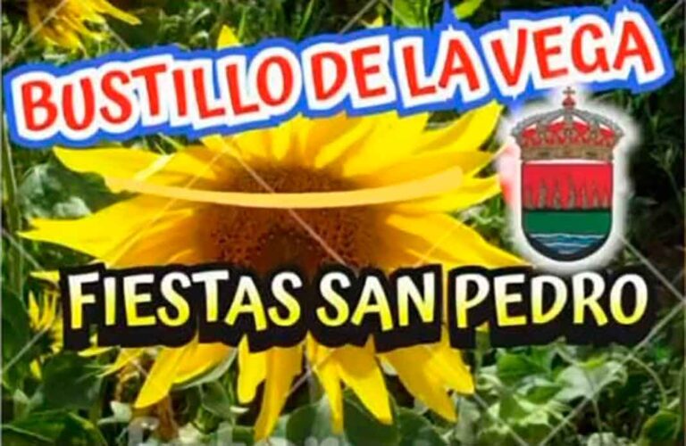Cartel fiestas programa Bustillo de la Vega