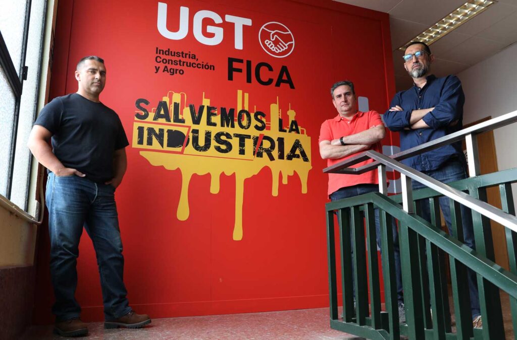 Trabajadores de Cerealto Siro en Venta de Baños Palencia - Iván López, Juan Carlos Carrera y José Díaz - Manuel Brágimo ICAL