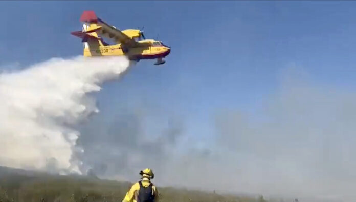 Incendio Honrubia de la Cuesta, segovia