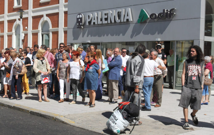 accesos estaciónes cortados Palencia