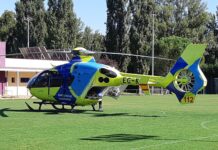 Helicóptero sanitario atropellado astudillo