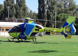 Helicóptero sanitario atropellado astudillo