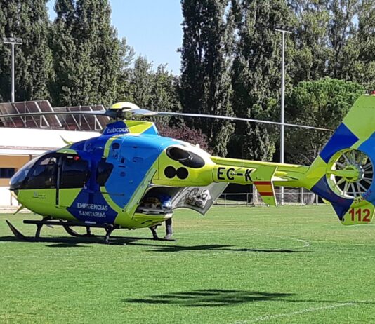 Helicóptero sanitario atropellado astudillo