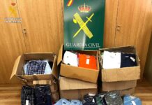 prendas falsificadas Guardia Civil