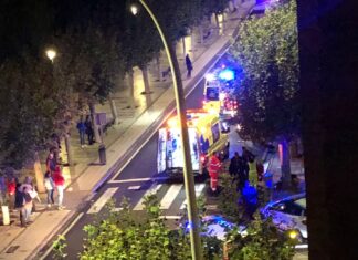 Atropelladas dos mujeres frente a la iglesia de San Miguel