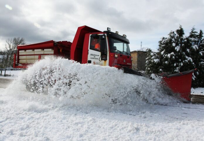 Nevada en el norte de Palencia,