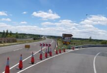 La A-67 seguirá cortada entre Amusco y Frómista a pesar del puente