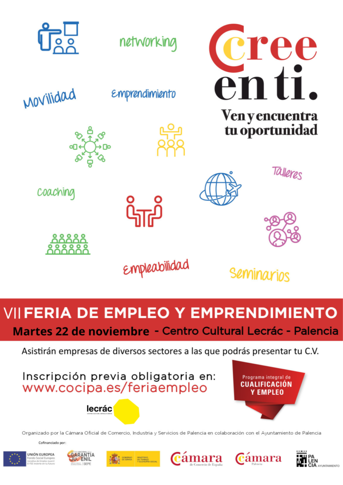 Cartel Feria Empleo cámara de comercio