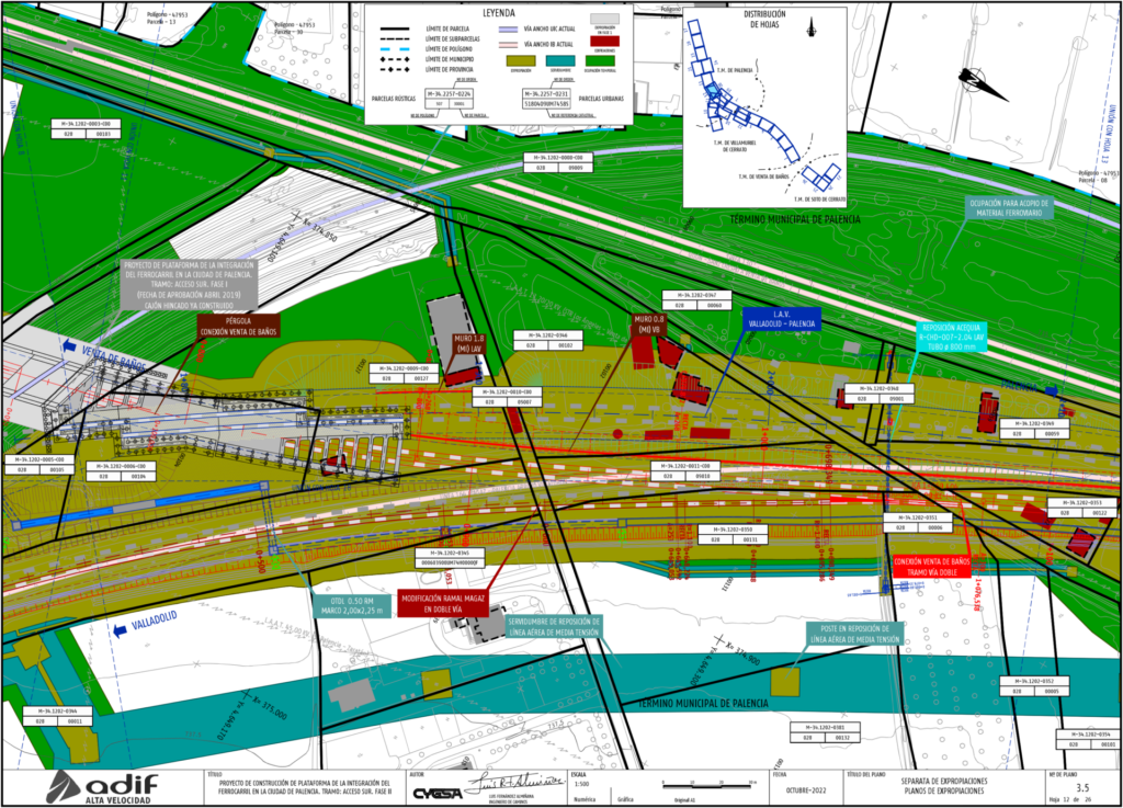 El nuevo acceso sur del AVE a Palencia destruirá siete viviendas ...