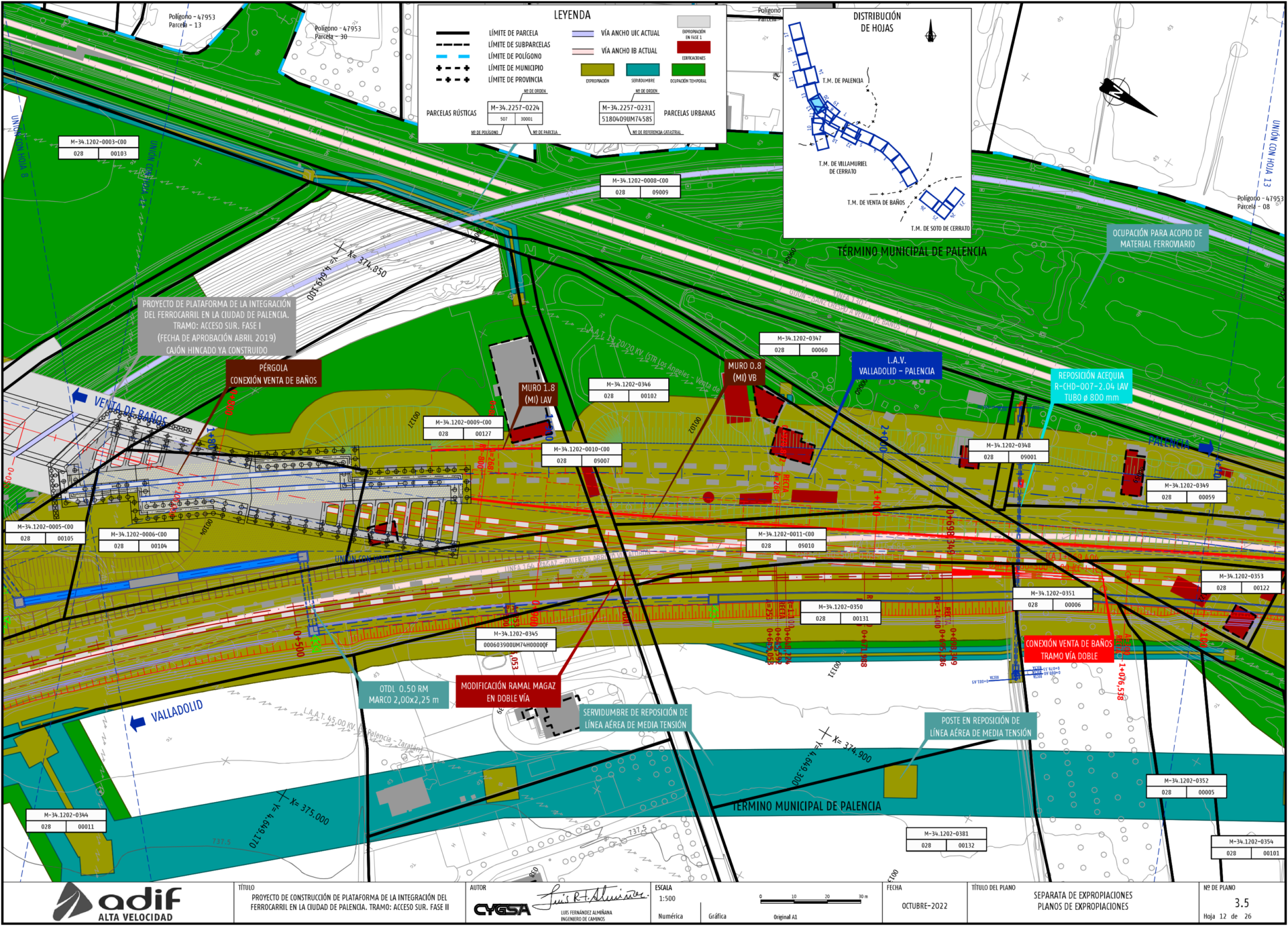 El-nuevo-acceso-sur-del-AVE-a-Palencia-destruirá-siete-viviendas-a