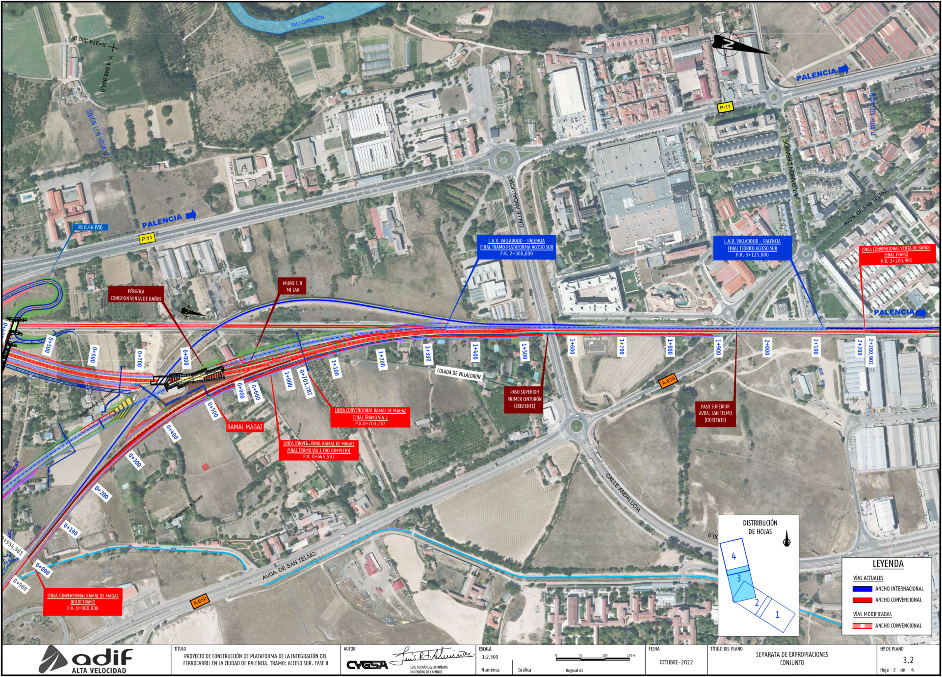 El-nuevo-acceso-sur-del-AVE-a-Palencia-destruirá-siete-viviendas-a