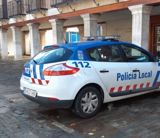 Vehículo de la Policía Local de Palencia.