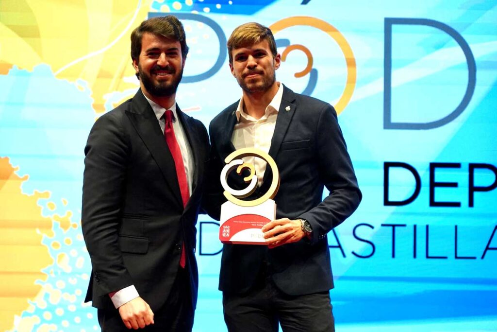 Oscar Husillos durante la gala de entrega de los premios Pódium del Deporte de Castilla y León - AGENCIA ICAL