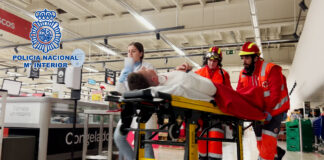 Simulacro-atentado-terrorista-Centro-Comercial-Las-Huertas-Palencia