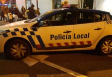 Vehículo de la Policía Local de Palencia.