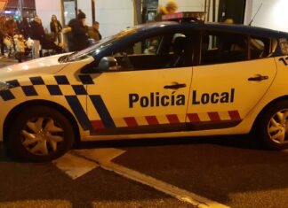 Vehículo de la Policía Local de Palencia.