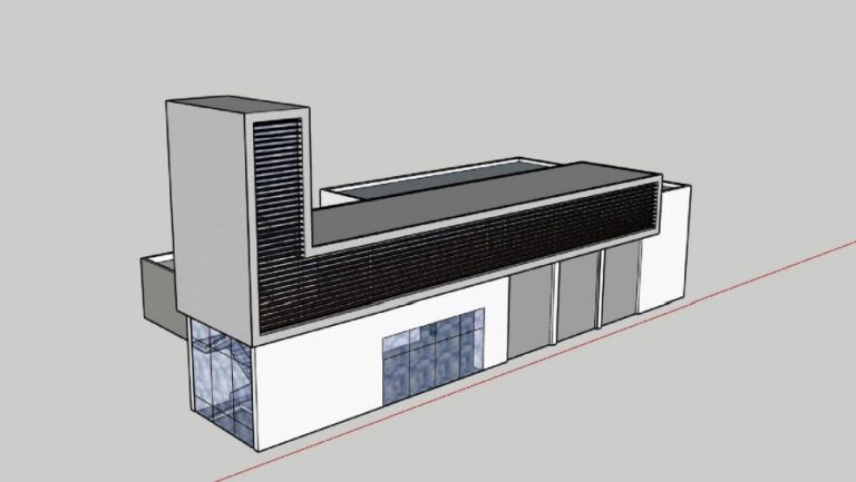 Fotomontaje del aspecto que tendrá la fachada trasera del Parque de Aguilar extraído del proyecto.