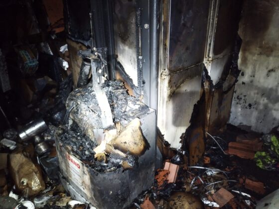 Sofocan-un-incendio-en-almacén-de-electrodomésticos-Saldaña