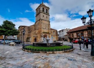 aguilar de campoo plaza iglesia de san miguel