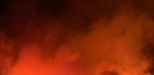 Imagen del incendio de Cascajares - Fuente: empresa Cascajares