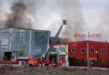 Incendio en Cascajares, Dueñas. Foto: M. Brágimo - ICAL
