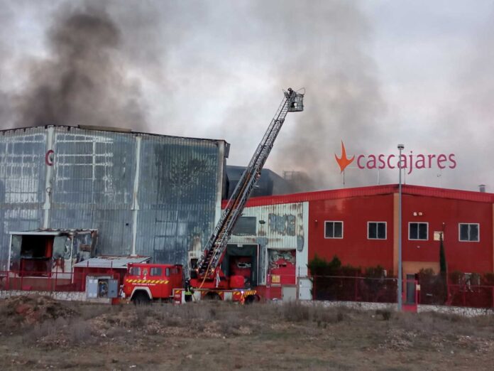 Incendio en Cascajares, Dueñas. Foto: M. Brágimo - ICAL