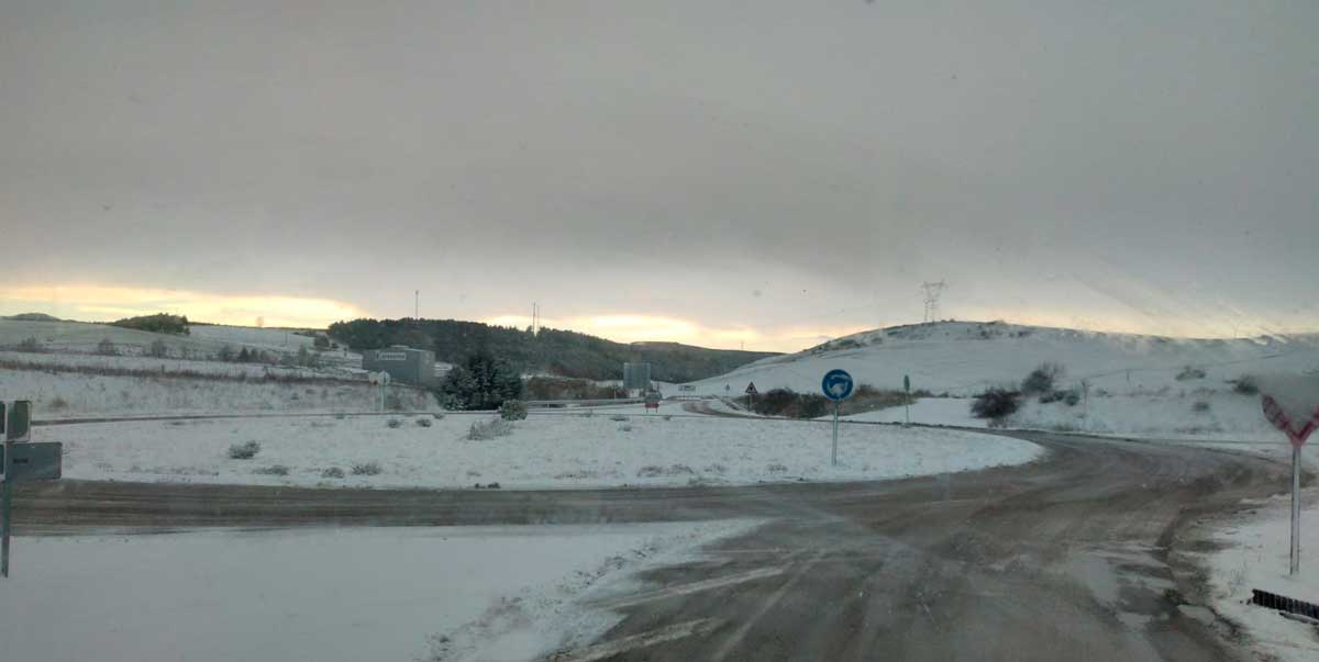 Nieve en Aguilar de Campoo