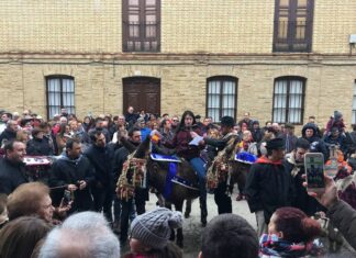 Imagen de archivo de la festividad de San Antón en Fuentes de Nava, en 2018. Fuente: Turismo Fuentes de Nava